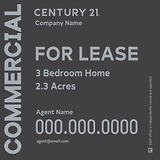 Century 21 For Lease Sign